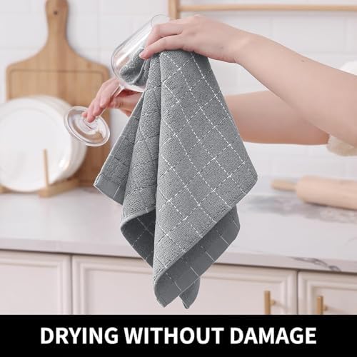 Homaxy 100% Cotton Terry Kitchen Towels, 2 Pack - Image 4