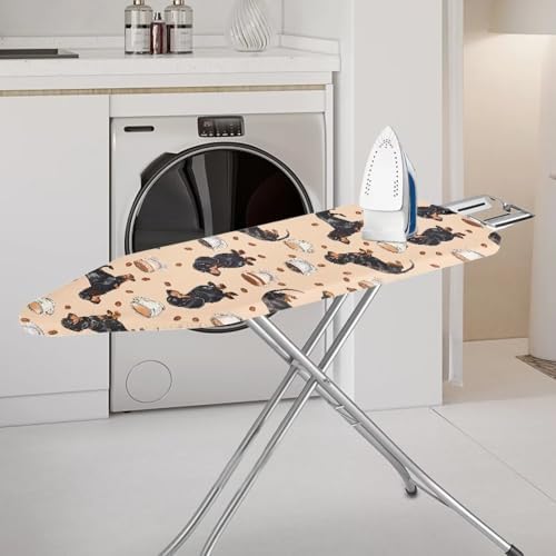 Dachshund Dog Coffee Ironing Board Cover Non-Slip Ironing Board Replacement - Image 2