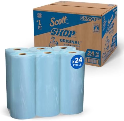 Scott Shop Towels Original Big Rolls, 60 Towels/Roll, 24 Big Rolls/Case - Image 2