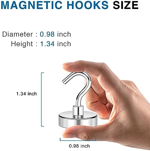 LOVIMAG Magnetic Hooks for Cruise Cabins, 6 Pack - Image 2