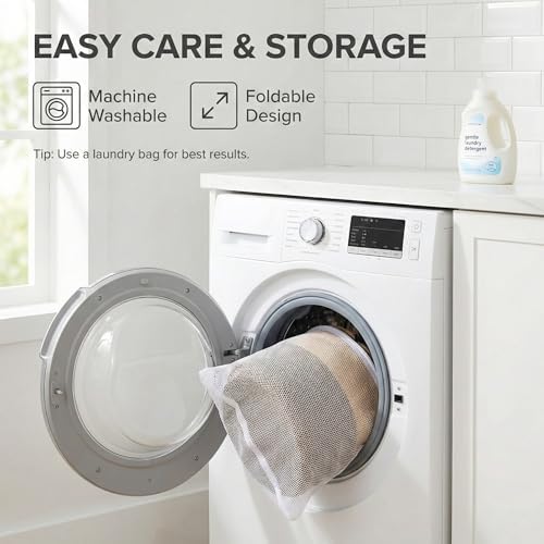 JMvicyroam 65L Extra Large Machine Washable Cotton Rope Blanket Basket - Image 5