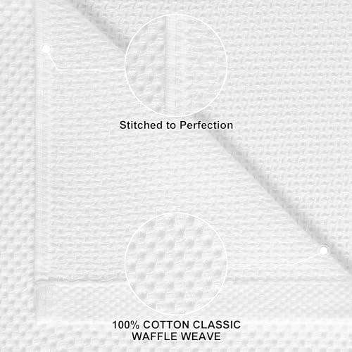 Homaxy 10 Pack 100% Cotton Kitchen Towels and Dishcloths Set - Image 2