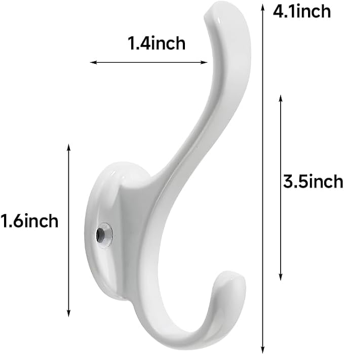 Coat Hooks 10Pack Hardware Towel Hooks - Image 2