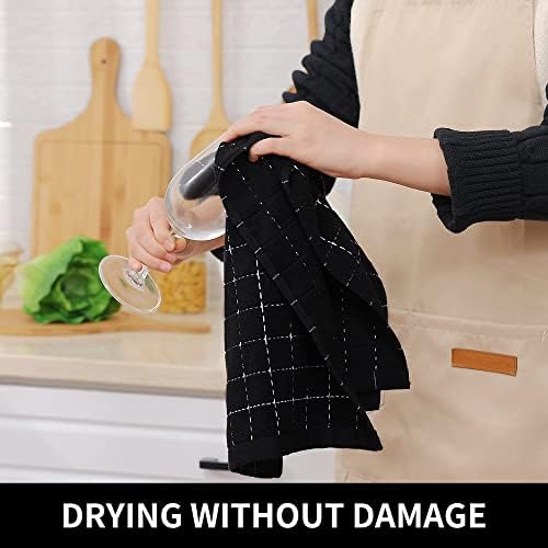 Homaxy 100% Cotton Terry Kitchen Towels, 7 Pack - Image 4