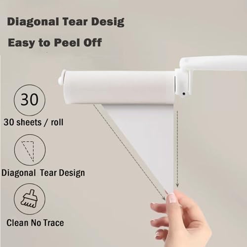 Mini Travel Lint Roller with 150 Sticky Sheets, Compact Portable Pet Hair - Image 6