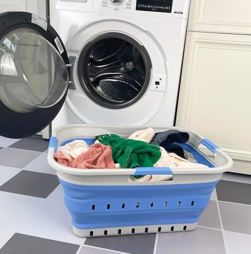 SAMMART 42L Collapsible Plastic Laundry Basket - Image 6