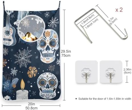 Hanging Laundry Hamper Bag Over the Door Laundry Hamper Wall Hamper - Image 3