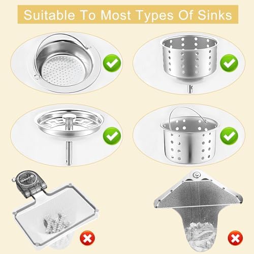 300 PCS Disposable Kitchen Sink Drain Strainer Mesh Bag, Anti-Clogging Mesh - Image 6