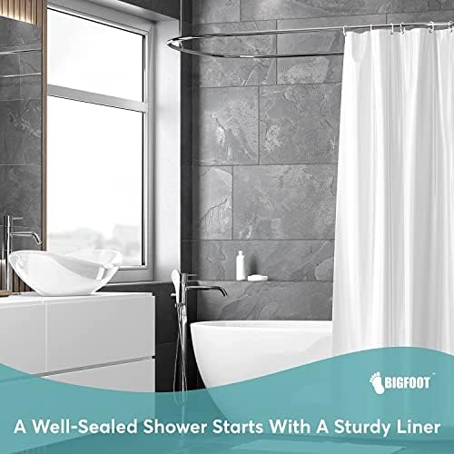 BigFoot Shower Curtain – 72 x 72 PEVA Heavy Duty Shower Curtain - Image 2