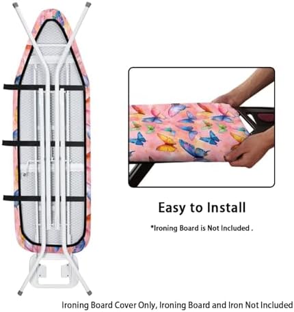 Pink Butterfly Ironing Board Covers Standard Washable Ironing Board Protector - Image 4