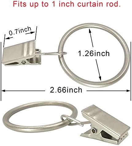 LLPJS 100 Pack Curtain Rings - Image 2