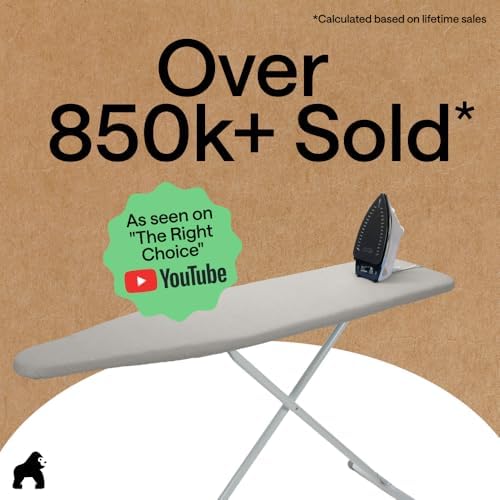 GORILLA GRIP Padded Ironing Board Cover, 15x54 Silver - Image 6