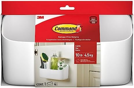 Command Organizing Caddy, 1 Caddy, 4 Large Strips - Image 2