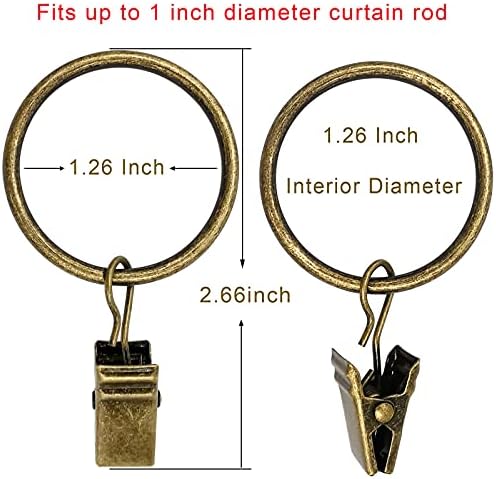 LLPJS 100 Pack Curtain Rings - Image 2