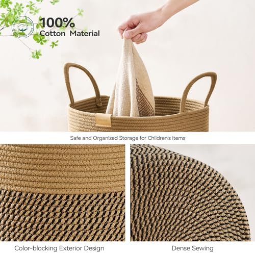 Nunsino Laundry Hamper 75L, Large Laundry Basket - Image 5