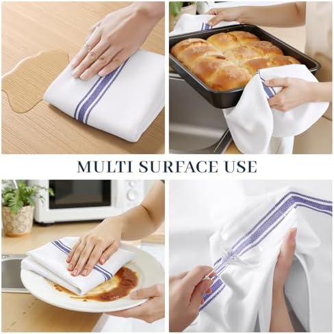 Homaxy 100% Ring Spun Cotton Kitchen Towels 24 Pack - Image 4