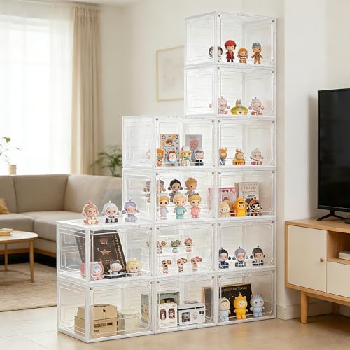 12 Pack Large Clear Shoe Storage Organizer Boxes - Image 7