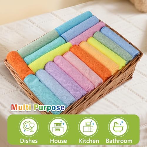 AIDEA Microfiber Cleaning Cloth-20PK, Microfiber Towels, 11.5"×11.5" - Image 7