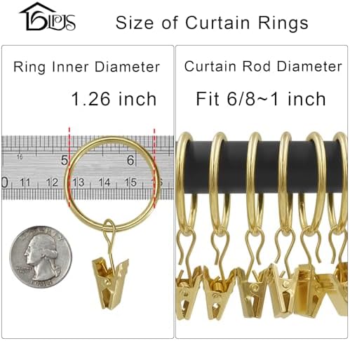 LLPJS 100 Pack Curtain Rings - Image 3