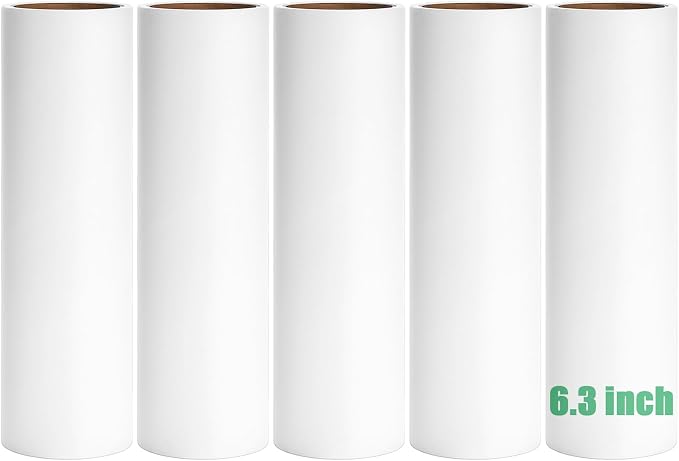 6.3 inch Lint Roller Refills Only, Extra Sticky Lint Remover Refills by MINGRACE