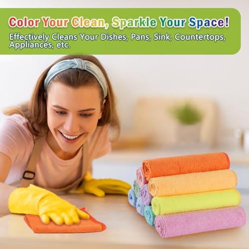AIDEA Microfiber Cleaning Cloth, Cleaning Rags, 11.5"×11.5" - Image 4