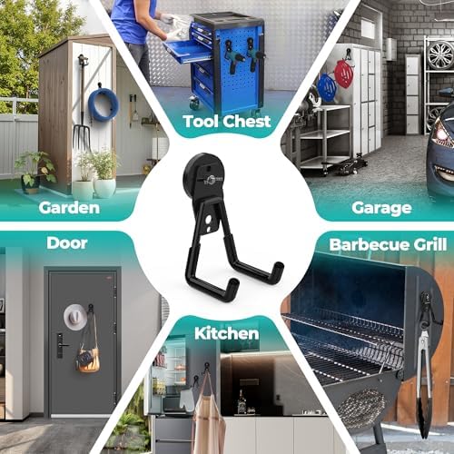 Large Strong Magnetic Hooks Heavy Duty, Garage Magnet Hooks Strong Storage - Image 5