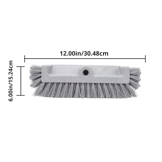 SPARTA Multi-Level Tile Scrub Brush 12" Wide Brush Head, Heavy-Duty Tile - Image 5