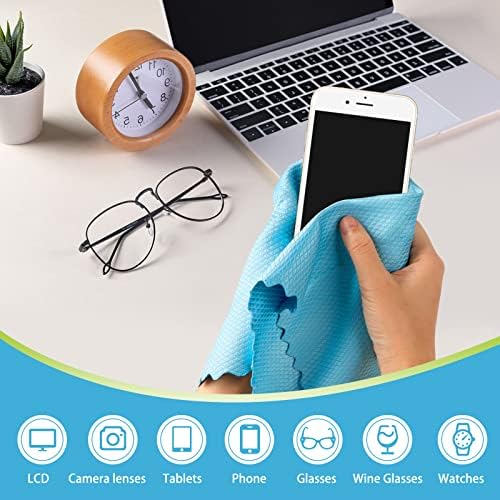 AIDEA Microfiber Glass Cleaning Cloth-8PK, Magic Cleaning Cloths 12"x12" - Image 3