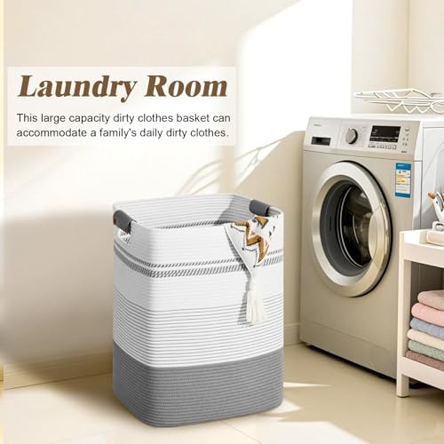 Laundry Hamper, 95L Tall Laundry Basket - Image 4