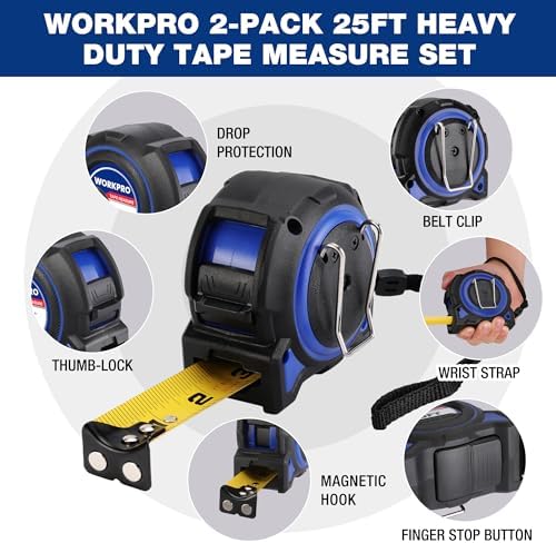 WORKPRO Heavy Duty Tape Measure - Image 2