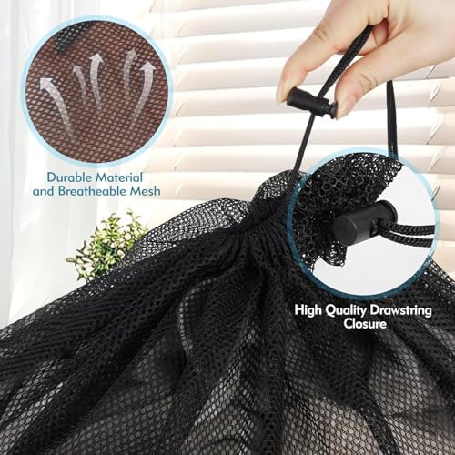 2 Pack Mesh Laundry Bags, 23 x 34 Inches Heavy Duty Mesh Laundry Bag, Large - Image 4