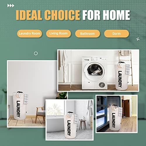 Caroeas 125L Laundry Basket, Large Laundry Hamper, Laundry Bag - Image 5
