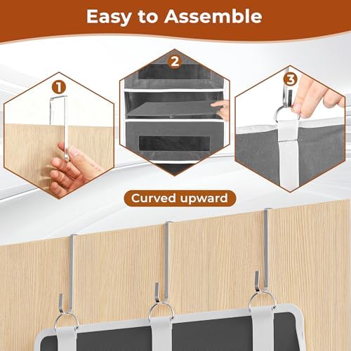 3 Pack 5 Tier Over the Door Organizer - Image 6