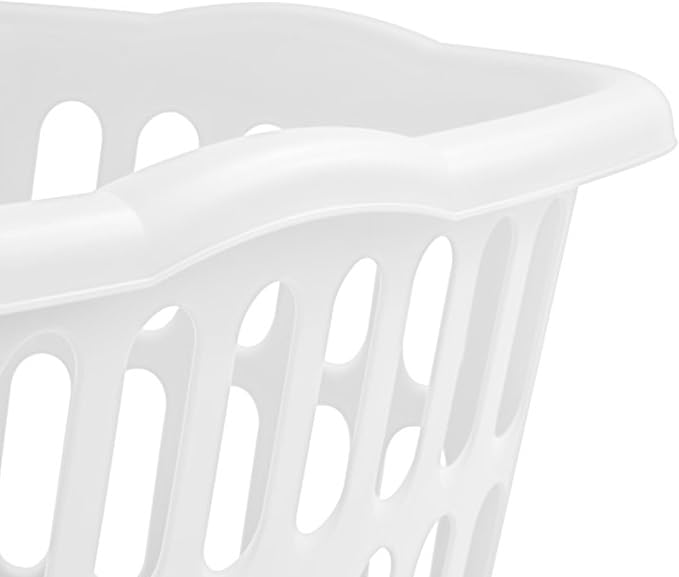 Sterilite Rectangular Laundry Basket, Plastic Clothes Hamper - Image 8