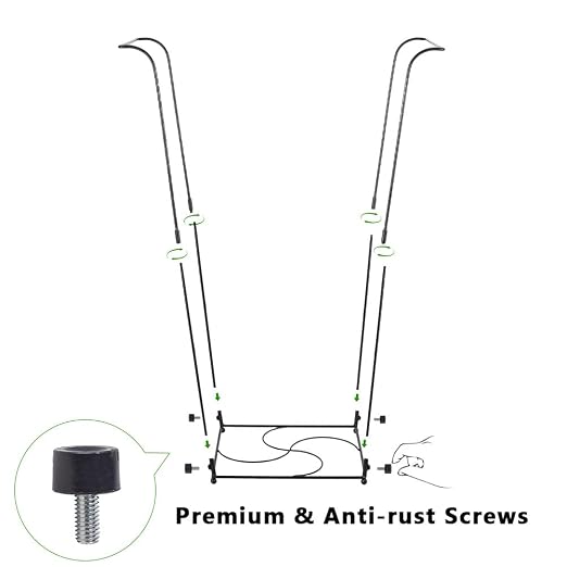 Trash Bag Holder, Garbage Bag Holder, Metal Leaf Bag Holder Stand | Portable - Image 6