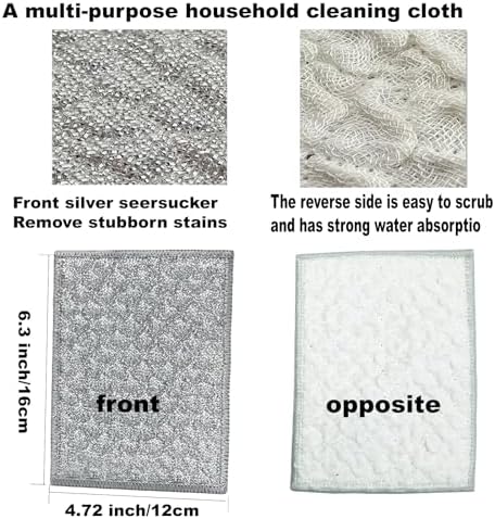 New thickened double-sided metal wire dishwashing cloth, suitable - Image 6