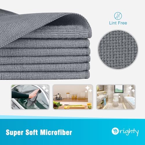 Orighty Microfiber Cleaning Cloth, Cleaning Rags, 12 Pack, 12x11 in - Image 2
