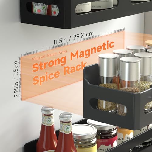 Sevenblue 4-Pack Magnetic Spice Rack - Image 2