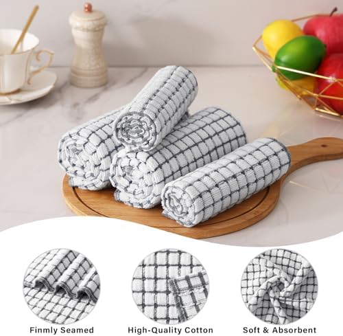 Kitinjoy Cotton 8 Pack Terry Kitchen Towels - Image 2