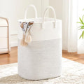 Laundry Basket, Woven Cotton Rope Laundry Hamper, Versatile Storage by Artfeel