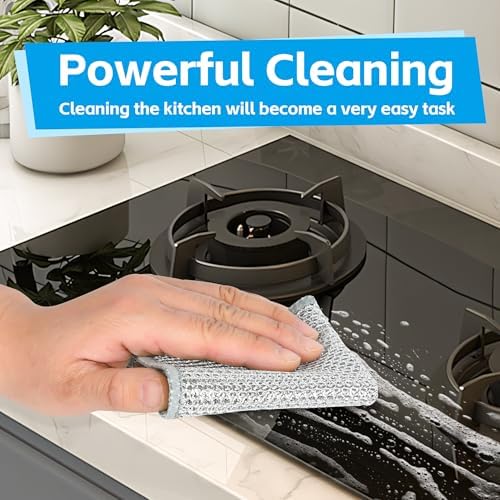 36Pack Multipurpose Wire Dishwashing Rags, Upgrade Non Scratch Wire Dishcloth - Image 7