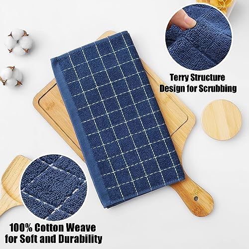 Homaxy 100% Cotton Terry Kitchen Dish Cloths, 4 Pack - Image 2