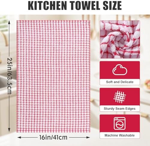 Mordimy Premium Cotton Kitchen Towels 16"x 25", 6 Pack - Image 2