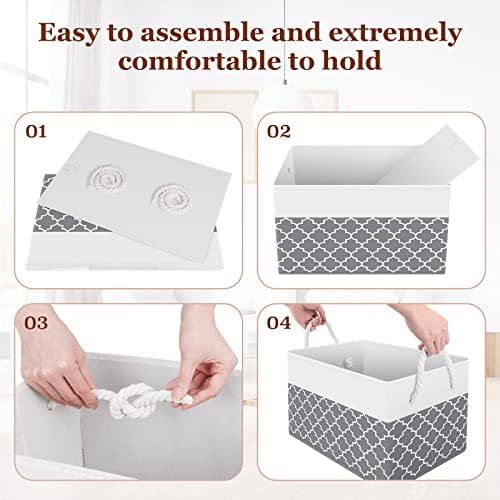 Fab totes Storage Bins 6-Pack, Foldable Storage Baskets - Image 5