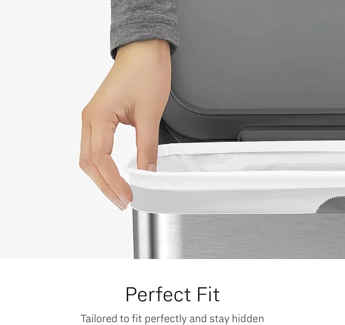 simplehuman Code G 200 Count Custom Fit Liners, Drawstring Kitchen Trash Bags - Image 3