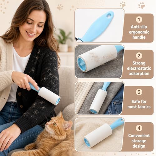 36 Pcs Mini Lint Rollers with Electrostatic Adsorption - Image 3