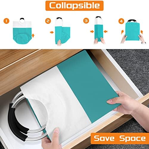 BlissTotes 75L Laundry Basket, Freestanding Collapsible Hamper - Image 6