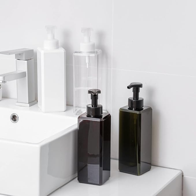 UUJOLY Foaming Soap Dispenser 1L Refillable Plastic Pump Bottle - Image 4