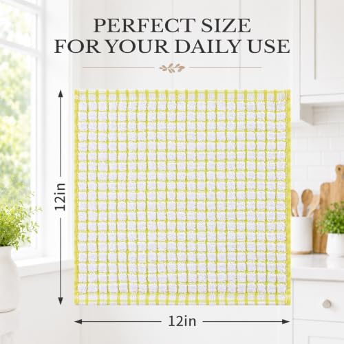 Homaxy 8 Pack Terry Kitchen Dish Cloths - Image 3
