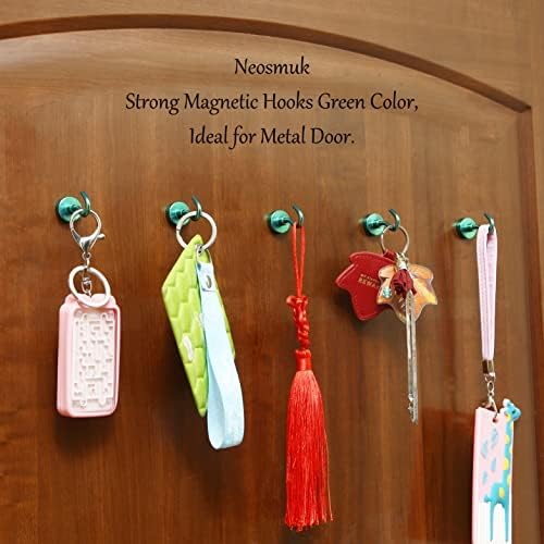 Neosmuk Magnetic Hooks Cruise Ship Essential, 30lb+ Green, 5 Pack - Image 5